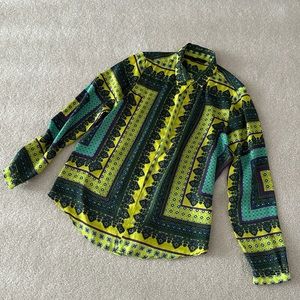 Zara Patterned Button Top size S